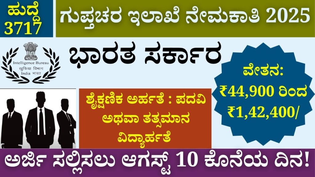 intelligence bureau acio recruitment 2025 3717 vacancies